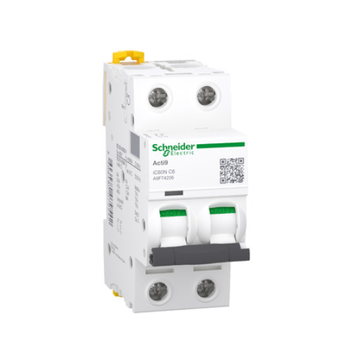 Schneider Electric A9F74206 Miniature Circuit Breaker 400V 6000A 50/60Hz