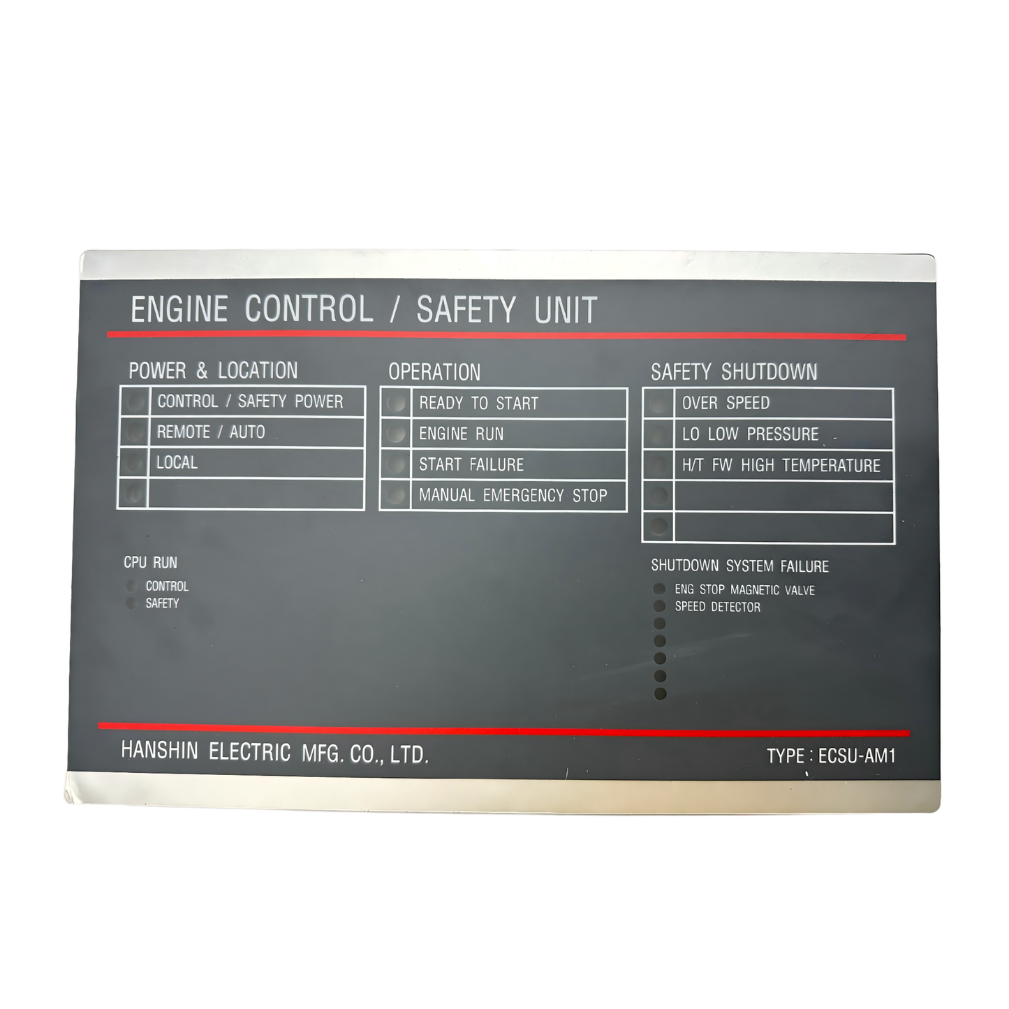 HANSHIN ELECTRIC ECSU-AM1 ENGINE CONTROL/SAFETY UNIT